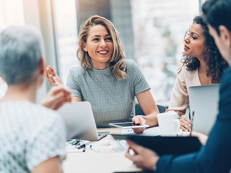 Woman at Meeting